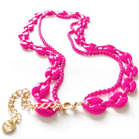 gucci pink necklace|Gucci necklace vintage.